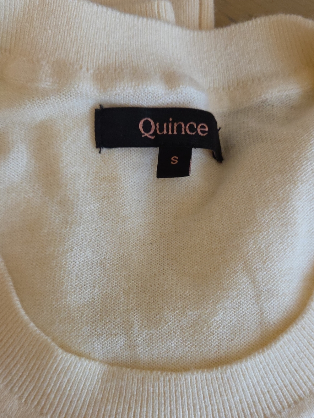 New Quince Cotton Cashmere Sweater In Butter Yellow Small